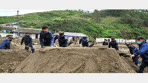 수해·코로나에 공사판 된 北…복구공사+평양종합병원 건축