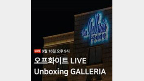 갤러리아백화점도 라이브커머스 도전