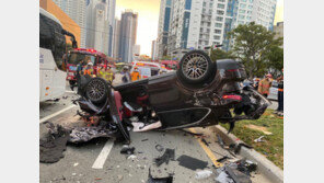 대마초 피우고 시속 140km ‘광란의 질주’… 포르셰 40대, 부산서 9대 연쇄추돌 사고