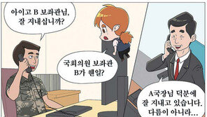“보좌관 청탁은 처벌감” 의미심장 국방부 만화…秋 저격?