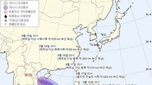 北 제출한 태풍 ‘노을’ 베트남 상륙 태국행…우리나라 영향 없어