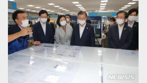 文대통령, 창원 스마트그린 산단 방문…그린뉴딜 선도 당부