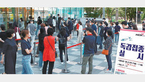 줄지은 독감예방접종… 22일부터 초중고생-임신부 등 무료접종