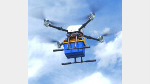 드론으로 손세정제-치킨 배달, 10분도 안걸리네