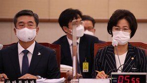 마이크 켜진 줄 모르고…秋, 野의원에 “저 사람, 죄 없는 사람 여럿 잡을 듯”