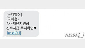 ‘2차 재난지원금 지급’ 문자 속 URL 클릭 금지…스미싱 주의보