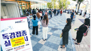 독감백신 유료 접종에 긴 줄