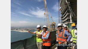 김석준 쌍용건설 회장, 코로나 위기 속 두바이 현장 점검