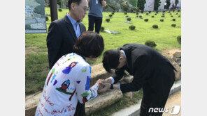 조국 “故 김홍영 검사, 약속 못지켜 정말 죄송…추모 명패 약속했는데”