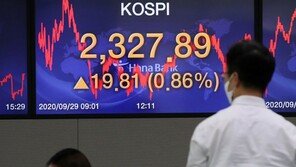 트럼프 확진후 첫 거래일 코스피 1% 상승 2350선…현대차株 강세