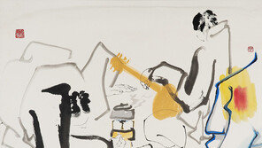 점 찍듯 툭툭 던진 붓… 화폭 가득 넘치는 힘