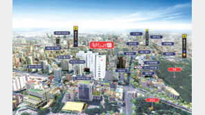 쿼드러플 역세권 입지… 회사 보유분 공급