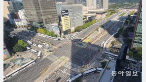 “한글날 집회 안 돼” 다시 등장한 광화문 차벽