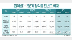 올해 수도권 청약 경쟁률 29대 1… 지난해 대비 2배↑