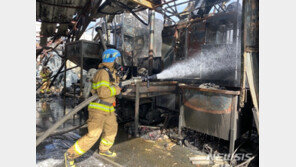 대구 스티로폼 공장서 원인불명 화재…35분 만에 진화