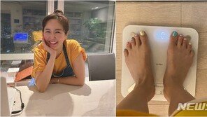 장영란, 60.5㎏ 체중 공개…“오늘도 건강을 위해”
