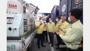 이성희 농협회장, 강원도 아프리카돼지열병 현장 점검