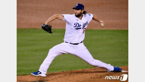 다저스 커쇼, 등 경련으로 NLCS 2차전 등판 불발…곤솔린 출격