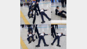 마스크 미착용에 KTX 탑승 제지하자…바닥 드러누운 30대  