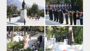 김정은, 중국군 열사능원 참배…“희생적 지지, 잊지 않을 것”