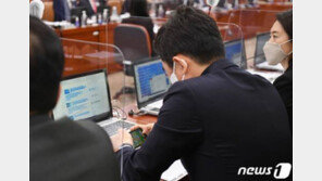 국감 중 ‘게임 삼매경’ 강훈식 “죄송”…野 “국회가 놀이터냐?”