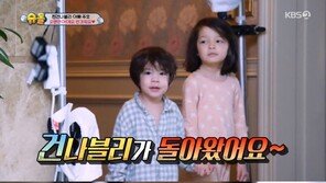 ‘슈돌’ 돌아온 건나블리, 귀여움 한도 초과 막내 진우까지