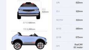 현대차그룹, EV 콘셉트카‘45’ 기반 어린이 전동차 공개