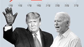 트럼프, 플로리다-조지아주 역전… 다른 경합주도 바이든과 접전