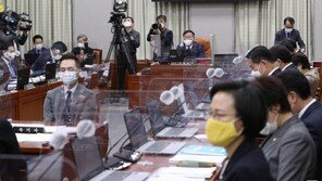 野, 靑에 ‘민주당 보궐 공천’ 묻자, 與 “질문 같은 질문해라” 고성 반발