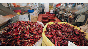 김장철 앞두고… 건고추 등 재료값 껑충