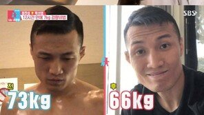 ‘동상이몽2’ 정찬성, 계체량 12시간 전 7㎏ 감량→바로 회복