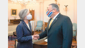 강경화-폼페이오 “한반도 상황 안정적 관리 공조”