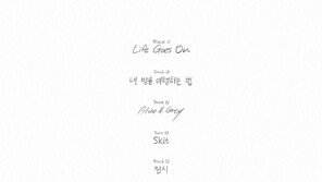 BTS, 손글씨 트랙리스트 공개…빌보드 ‘팝 송’ 2주 연속 9위