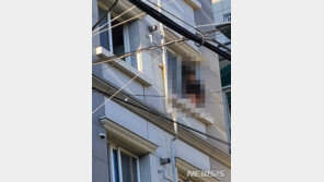 흉기 들고 투신소동 벌인 남성, 경찰이 테어저건 쏴 구조