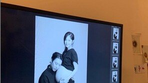 김보미, 사랑스러운 만삭 자태 “출산 2주 남기고 찍었어요”