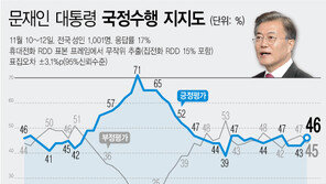 文대통령 지지도, 4주 만에 반등 46%…‘코로나 대처’ 급증