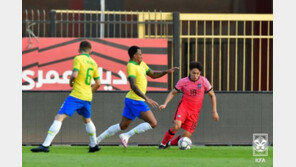 이동경 선제골 넣었으나…김학범호, 최강 브라질에 1-3 역전패