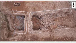 경주 쪽샘 목곽묘서 중원식 금동 허리띠장식 출토