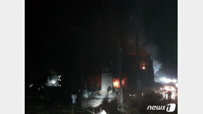 용인 전자부품 공장 화재…아버지 사망·아들 중상