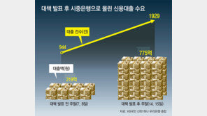 “신용대출 막차 타자”… 신규대출액 3.5배로 껑충