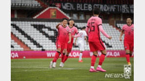 ‘황희찬·황의조 골’ 韓축구, 카타르 꺾고 A매치 통산 500승 