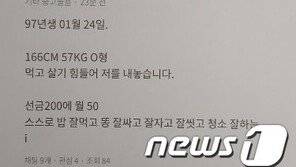 “선금 200, 월50에 저를 팝니다”…당근마켓에 또 매물 논란