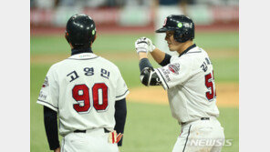 [KS 3차전]가족의 힘…김재호 “아이들에게 좋은 모습 보여 뿌듯”