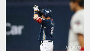 “시리즈 균형 만족” 잘 치고, 잘 이끈 NC 양의지