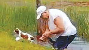 “감히 내 강아지를…” 악어 입 벌리고 구한 美 70대