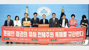 보수 교수모임 “尹 직무배제, 월성1호기 수사 방해의도 엿보여”