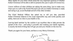 “북극에 전화 해봤더니…루돌프랑 준비됐다고” 英총리, 8살 소년에 답장