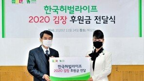 한국허벌라이프 “아동복지시설에 따뜻한 겨울 나기 위한 김장 후원금 전달”