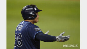 MLB 최지만, 논텐더 피했다…탬파베이 잔류