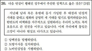 3점 보너스 문제? 세뇌교육? 수능 한국사 20번 논란
